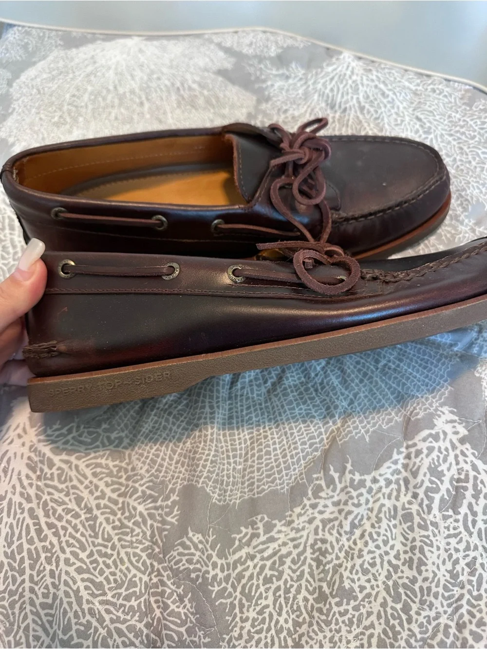 Sperry Brown Leather Moccasin-Style Boat Shoes